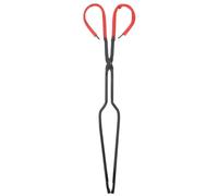 Pinces à Bûches de Cheminée Longues 44cm en Métal Noir Robuste pour | Poignée Confortable en Plastique, Manipulation Sécurisée à Distance, Usage Intérieur et Extérieur, pour Bûches et Charbon