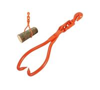 VEVOR - pinces de débardage de bûches, 45,7 cm, 2 griffes, de levage de bûches, rotatives robustes