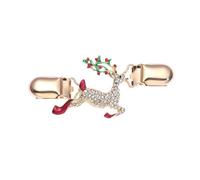 Pinces à cardigan pour femmes, Pinces à Pull en Alliage Métallique Strass Fleur Flocon de Neige 11.8cm 2 Pcs(Style 10)