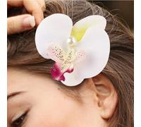 Pinces à cheveux - 9 pièces 9,5x9x2,3 cm tissu + fer, collection multicolore, attaches à poignée pour barrettes fleuries | Parfait pour les looks d'escapade tropicale, l'habillage de routine sur