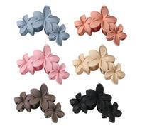 Pinces À Cheveux À Fleurs 6 Pièces, Trois Pinces À Fleurs, Pinces À Cheveux Pour Fixation De Cheveux, Pinces À Cheveux À Fleurs Pour Fille Mignonne, Accessoires Pour Cheveux