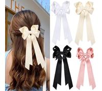 Pinces À Cheveux À Nœud 4 Pièces, Pinces À Cheveux En Satin, Pinces À Cheveux Élées, Accessoires Vestimentaires, Outils De Coiffure, Accessoires Pour Cheveux Pour Femmes