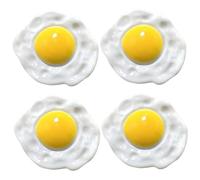 Pinces à cheveux alimentaires 4 pièces, pinces à cheveux en forme d'œuf réaliste, accessoires alimentaires mignons pour femmes et filles, Barrettes faire soi-même pour l'artisanat