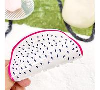 Pinces à cheveux antidérapantes avec impression de fruits - 7,6 cm - Pinces à cheveux de taille moyenne - Couleur vive - Accessoires pour cheveux pour femmes et filles, forme Pitaya