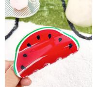 Pinces à cheveux antidérapantes avec impression de fruits - 7,6 cm - Pinces à cheveux de taille moyenne - Couleur vive - Accessoires pour cheveux - En forme de pastèque