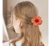 Pinces À Cheveux Antidérapantes En Forme De Fleur, 3PCS Pince Cheveux Pour Femmes Pince À Cheveux Preppy À Fleurs Accessoires Pour Cheveux D'Hawaï Pince Cheveux Fleur Couleur Vive Pince Fleur Cheveux