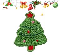 Pinces à cheveux au crochet - Pinces à cheveux tricotées de Noël | Accessoires décoratifs doux pour femmes, , épingles à cheveux confortables pour rendez-vous, tenues quotidiennes et fêtes de