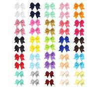 Pinces À Cheveux Avec Nœud Coloré, 50 Pièces, Couvre-Chef Pour Enfants, Jolies Filles, Accessoires Pour Vêtements