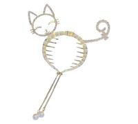 Pinces à cheveux avec perles et strass pour queue de cheval - Bijoux de cheveux pour coiffure, pinces à cheveux pour filles, femmes, épouses