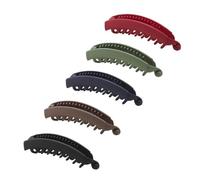 Pinces à Cheveux Banane, Épingles À Cheveux Bananes Grandes, 5 Pièces Vintage Peigne en Matière Plastique Supérieure pour Queue de Cheval, Pinces pour poisson à Cheveux Longs