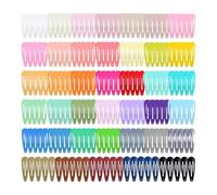 Pinces à cheveux BB colorées et brillantes for filles, 80 pièces/ensemble, Y2K, laque de cuisson, gouttes d'eau, Barrettes, accessoires for cheveux de princesse