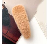 Pinces À Cheveux Carrées En Fausse Fourrure, 1 Pièce, Épingles À Cheveux En Peluche, Barrettes De Couleur Unie, Douce, Automne Hiver, Accessoires Pour Cheveux