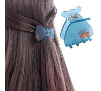 Pinces à cheveux créatives en forme de poisson rouge - 4 cm - Petit requin - Antidérapantes - Accessoires pour cheveux fins et épais et bouclés