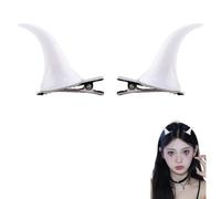 Pinces À Cheveux de Cornes de Démon Cosplay Accessoires De Costume D'halloween Pour Femmes Filles Épingles À Cheveux De Corne De Diable barrettes en corne d'Halloween pour la fête d'Halloween