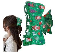 Pinces à cheveux de Noël, grandes et belles épingles à cheveux avec prise en main forte, pour les vacances d'hiver, pour la famille, les amis et les lors de fêtes
