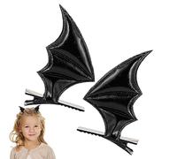 Pinces à cheveux d'Halloween,Barrettes à cheveux 2 pièces - Pinces à cheveux d'ailes de chauve-souris d'Halloween pour les accessoires de cosplay de fête, pince à cheveux, accessoires de Pw tools