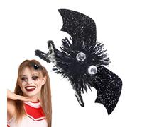 Pinces à cheveux d'Halloween en forme d'ailes de chauve-souris | Épingles à cheveux tendance de dessin animé à enfiler | Accessoires de cheveux pour Halloween, pinces à cheveux pour danses à thème