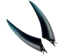 Pinces à cheveux du diable - Accessoire gothique de 4 pouces | Couvre-chef de cosplay en ABS - Décoration de fête de déguisement d'Halloween, clip léger pour coiffure de perruque, spectacle sur scène
