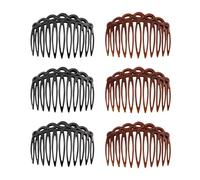 Pinces à cheveux élégantes, 6 pièces, peignes à la mode pour usage quotidien et Occasions spéciales, épingle décorative pour cheveux bouclés/droits