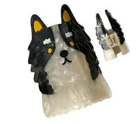 Pinces à cheveux en acétate pour femme - Pince à cheveux en forme de chien de berger portable pour la maison, le dortoir, les voyages, l'appartement, l'école