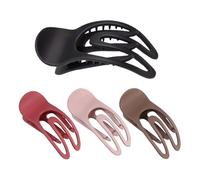 Pinces à cheveux en bec de canard - 4 pièces barrettes de style ovales plates | Femmes Filles Updo Sectioning Pins | Accessoires de coiffure portables pour fêtes de travail, voyages, cours