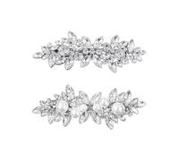 Pinces À Cheveux En Cristal Pour Femmes, 2 Pièces, Accessoires Pour Cheveux, Strass En Métal, Diadèmes De Mariée, Accessoires Pour Cheveux