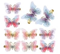 Pinces à Cheveux en Fil, Lot de 10 Pièces pour Filles | Petites Décorations, Lot de Dix, Accessoires Capillaires pour Anniversaire et Cosplay, Style