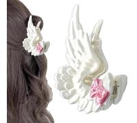 Pinces à cheveux en forme d'aile d'ange - Accessoires à griffes imprimées | Ailes d'ange 3D, épingle à cheveux à griffe, prise en main sécurisée, accessoire de coiffure élégant, voyage au bureau