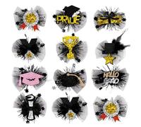 Pinces à cheveux en forme de bec - Pinces à cheveux de diplôme - 20 pièces antidérapantes pour coiffures de remise des diplômes accessoires de mode pour compagnons filles amis professeurs