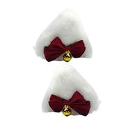 Pinces à cheveux en forme de chat pour filles | Barrettes à cheveux amusantes en peluche, accessoires pour cheveux d'Halloween, épingles à cheveux d'animaux avec nœud et clochette, accessoires de