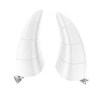 Pinces à cheveux en forme de corne du diable pour Halloween, 1 paire, jolies Barrettes, épingle à cheveux, accessoire de Costume de Cosplay d ' halloween, White