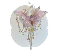 Pinces à cheveux en forme de fleur - Nœud en soie brillant avec pompons roses élégants pour école, bal, cosplay, festival, demoiselle d'honneur, danse quotidienne