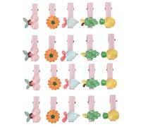 Pinces à cheveux en forme de fruits pour animaux de compagnie, épingles à cheveux en résine, accessoires de toilettage élégants pour fêtes d'anniversaire, mariages, 20 pièces,
