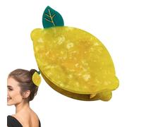 Pinces à cheveux en forme de griffe - Barrette en résine style pastèque pour femme | Assez de mâchoire compacte avec une cave élégante, accessoires amusants en forme de fruit pour le