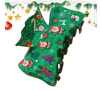 Pinces À Cheveux En Forme De Griffe Pour Noël - Barrettes Mignonnes À Prise Forte Et Grandes Du Père Noël - Pince À Cheveux Griffe Pour Femmes Fêtes D'hiver,Pour Filles Famille Amis Fête Vacances Usag