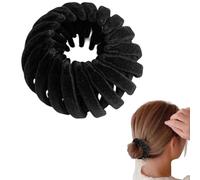 Pinces à cheveux en forme de nid d'oiseau - Pinces à cheveux magiques | Support extensible pour queue de cheval | Pince à cheveux magique en velours en forme de nid d'oiseau | Trois rangées de dent