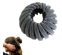 Pinces à cheveux en forme de nid d'oiseau - Pinces à cheveux magiques | Support extensible pour queue de cheval | Pince à cheveux magique en velours en forme de nid d'oiseau | Trois rangées de dent