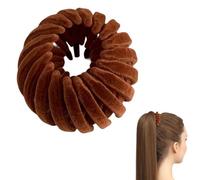 Pinces à cheveux en forme de nid d'oiseaux - Pinces à cheveux magiques pour la fabrication de queue de cheval | Pince à cheveux magique en velours antidérapant pour queue de cheval haute | Épingle à