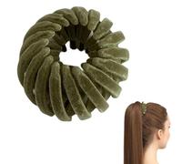 Pinces à cheveux en forme de nid d'oiseaux - Pinces à cheveux magiques pour la fabrication de queue de cheval | Pince à cheveux magique en velours antidérapant pour queue de cheval haute | Épingle à