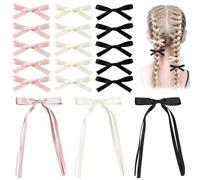 Pinces À Cheveux en Forme de Nœud, 18 Pièces Mini Barrettes à Cheveux, Mignon Pince À Cheveux Noeud en Ruban Épingles à Cheveux Bowknot Bow Hair Clips Accessoires pour Femmes