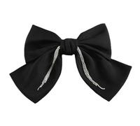 Pinces à cheveux en forme de nœud - Accessoires pour cartes à cheveux - Nœud en diamant - Pour fête d'anniversaire - Noir