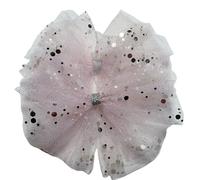 Pinces à cheveux en maille de gaze paillettes grande taille, 4 pièces, épingle mignonne, Barrette princesse, nœuds, accessoires pour Cheveux(Color3)