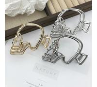 Pinces à cheveux en métal gothiques argentées, accessoires de cheveux effrayants pour Halloween, fête costumée, cosplay (crâne, doré, argenté et noir)