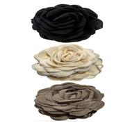Pinces à cheveux en tissu français, fleur de Rose, for femmes et filles, Barrette, épingles à cheveux, pinces à cheveux, accessoires for cheveux, cadeau(3pcs-9)