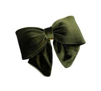 Pinces à cheveux en velours avec nœud pour queue de cheval - Pour fête d'anniversaire - Vert