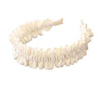 Pinces à cheveux, fausses perles, couleur unie, plissées, anti-chute, cerceau pour cheveux, accessoires pour cheveux pour un usage quotidien, cerceau large pour la maison