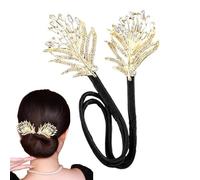 Pinces à cheveux fleurs en strass Twist , Épingles Torsadées, Pinces | Façonneur De Coiffure Pour French Twist Pour femmes filles mariage fête bal danse accessoire cheveux anniversaire