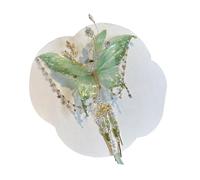 Pinces à cheveux florales pour femmes,Pince à cheveux chinoise - Décoration principale de fée de nœud en soie brillante pour jeunes filles danse mariage vacances à la plage occasions festives festival