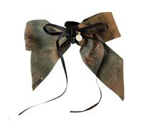 Pinces à cheveux for coiffure, peinture à l'encre, nœud chinois, ruban, queue de cheval, Clip haut, épingle à cheveux for tête arrière(Wood)