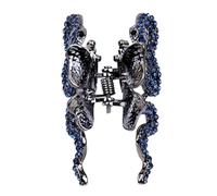 Pinces à cheveux gothiques en forme de serpent, pinces à cheveux en strass, accessoires pour filles, famille, amis